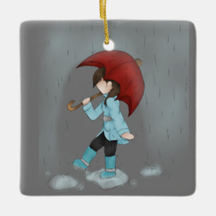 Tanz im Regenschmuck Keramikornament
