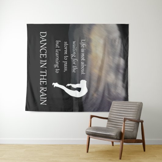 Tanz im Regentanz Wandteppich (Beispiel (Horizontal))