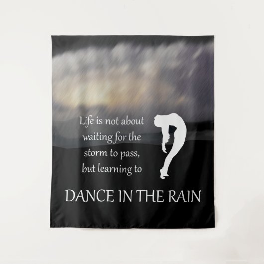 Tanz im Regentanz Wandteppich (Vorderseite)