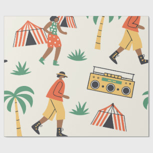 Tanz im Sommer Geschenkpapier