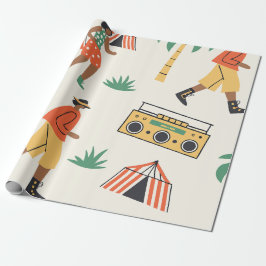 Tanz im Sommer Geschenkpapier