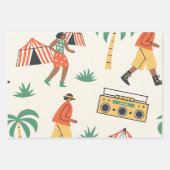 Tanz im Sommer Geschenkpapier Set (Vorderseite 3)
