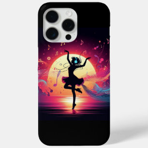 Tanz im Sonnenuntergang – Vektorkunst für Musiklie Case-Mate iPhone Hülle