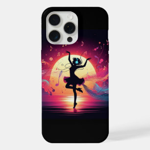 Tanz im Sonnenuntergang – Vektorkunst für Musiklie iPhone 15 Pro Max Hülle