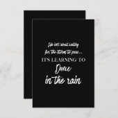 Tanz im Zug Dankeskarte (Vorne/Hinten)