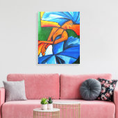 Tanz in Blau 2008 Leinwanddruck (Insitu (Wohnzimmer))