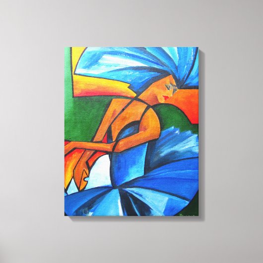 Tanz in Blau 2008 Leinwanddruck (Vorderseite)