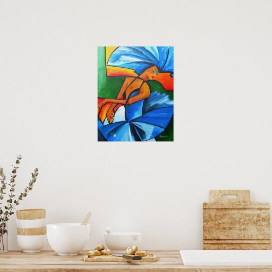 Tanz in Blau 2008 Poster (Küche)