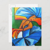 Tanz in Blau 2008 Postkarte (Vorne/Hinten)