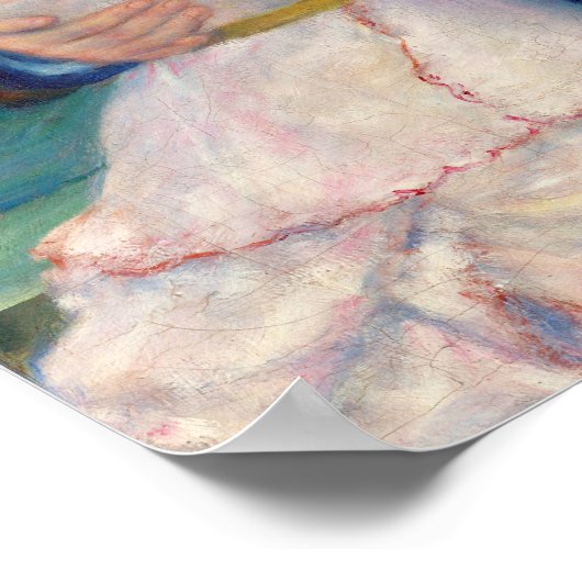 Tanz in Bougival, Paar von Pierre-Auguste Renoir Poster (Ecke)