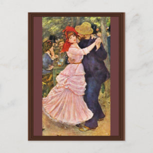 Tanz in Bougival von Pierre-Auguste Renoir Postkarte