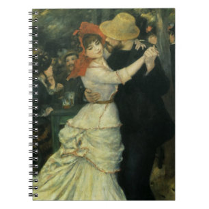 Tanz in Bougival von Pierre Renoir, Vintage Art Notizblock