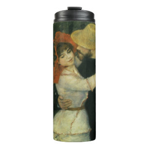 Tanz in Bougival von Pierre Renoir, Vintage Art Thermosbecher