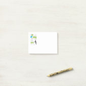 Tanz in den Regen-Post-Itanmerkungen Post-it Klebezettel (Auf Schreibtisch)