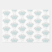 Tanz in den Regenwaschpapier-Blättern Geschenkpapier Set (Vorderseite)