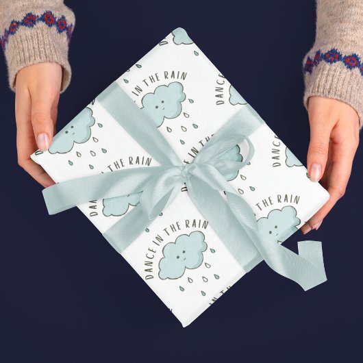 Tanz in den Regenwaschpapier-Blättern Geschenkpapier Set