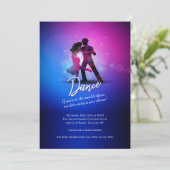 Tanz in den Rhythmus  Einladung (Stehend Vorderseite)