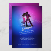 Tanz in den Rhythmus Einladung (Vorne/Hinten)