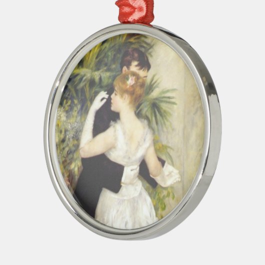 Tanz in der Stadt durch Renoir Silbernes Ornament (Links)
