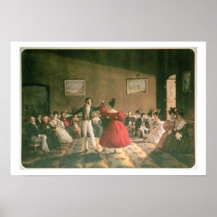 Tanz in einem Salon in Buenos Aires, c.1831 (w/c p Poster