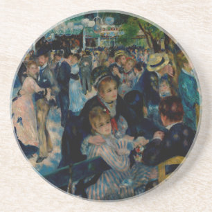 Tanz in Le Moulin de la Galette - Auguste Renoir Getränkeuntersetzer