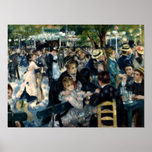 Tanz in Le Moulin de la Galette, Renoir, Poster