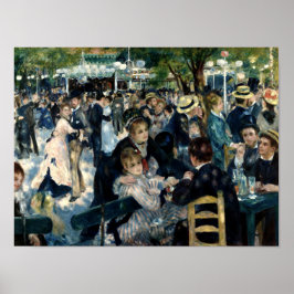 Tanz in Le Moulin de la Galette, Renoir, Poster