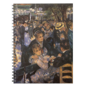 Tanz in Le Moulin de la Galette von Pierre Renoir Notizblock