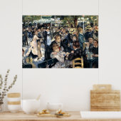 Tanz in Le Moulin de la Galette von Pierre Renoir Poster (Küche)
