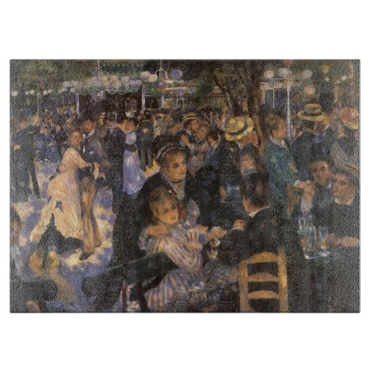 Tanz in Le Moulin de la Galette von Pierre Renoir Schneidebrett (Vorderseite)