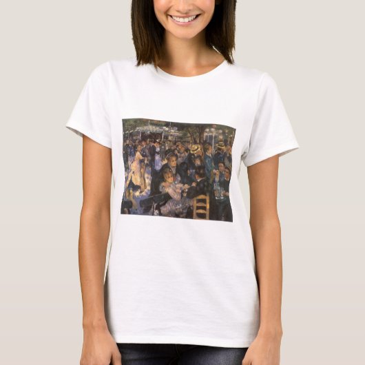 Tanz in Le Moulin de la Galette von Pierre Renoir T-Shirt (Vorderseite)