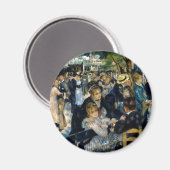 Tanz in Le Moulin de la Galette von Renoir Magnet (Vorderseite/Rückseite)