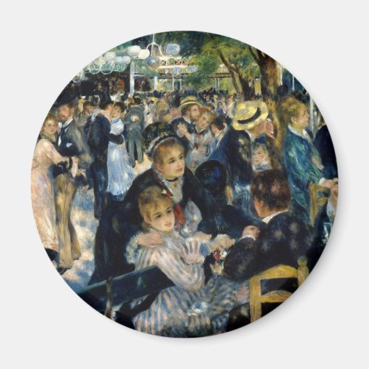 Tanz in Le Moulin de la Galette von Renoir Magnet (Vorne)