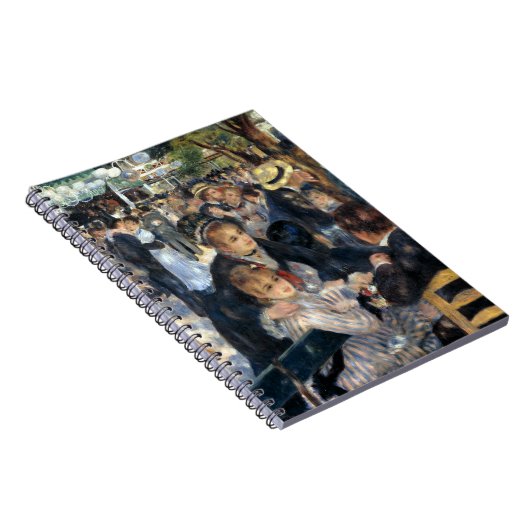 Tanz in Le Moulin de la Galette von Renoir Notizblock (Rechte Seite)