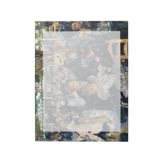 Tanz in Le Moulin de la Galette von Renoir Notizblock (Rotiert)