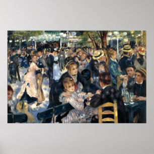 Tanz in Le Moulin de la Galette von Renoir Poster