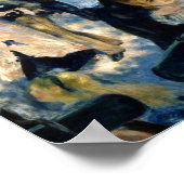 Tanz in Le Moulin de la Galette von Renoir Poster (Ecke)