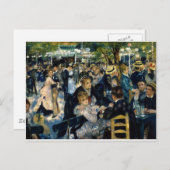Tanz in Le Moulin de la Galette von Renoir Postkarte (Vorne/Hinten)