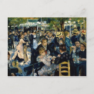 Tanz in Le Moulin de la Galette von Renoir Postkarte
