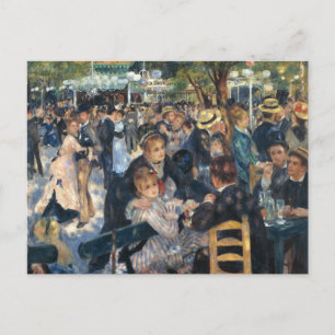 Tanz in Le Moulin de la Galette von Renoir Postkarte