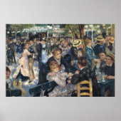 Tanz in Le Moulin Galette - Renoir Malerei Poster (Vorne)