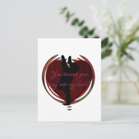 Tanz in mein Herz Postkarte (Stehend Vorderseite)