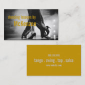 Tanz, Instruktor, Studio-Lektionen Visitenkarte (Vorne/Hinten)