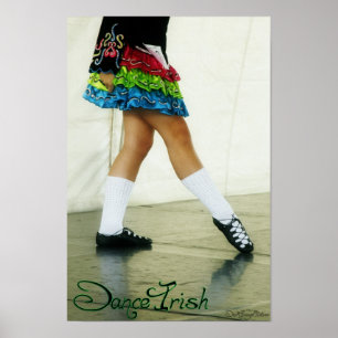 Tanz-Iren-(grüner) Druck Poster