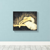 Tanz ist die verborgene Sprache Leinwanddruck (Insitu (Holzboden))