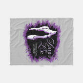 Tanz ist Leben Fleecedecke (Vorderseite (Horizontal))