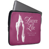 Tanz ist Leben Laptopschutzhülle (Vorne Rechts)