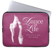 Tanz ist Leben Laptopschutzhülle (Vorderseite)