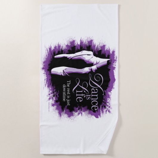 Tanz ist Leben Strandtuch (Vorderseite)