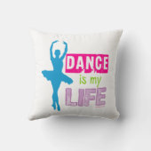 Tanz ist mein Leben Kissen (Rückseite)